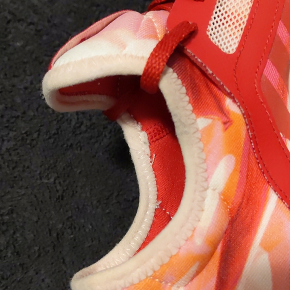 adidas Pure Boost X “Power Red” Floral Workout Running Shoes - Picture 8 of 11